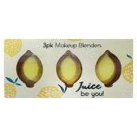 3 Pack Makeup Blending Sponges in Lemon Fruit Design