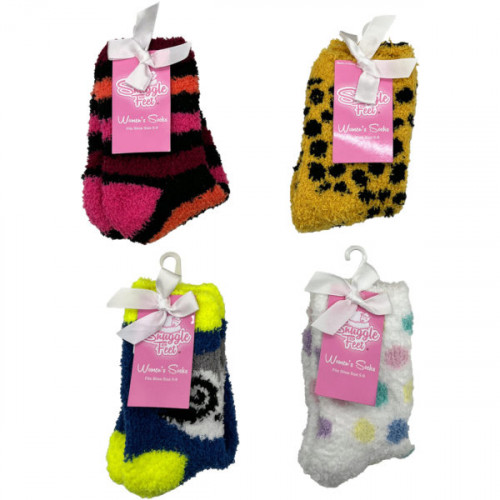 1 Pack Fuzzy Socks in Assorted Designs Size 9-11 1 Pack Fuzzy Socks in Assorted Designs Size 9-11