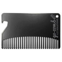 Essential Collection 2 in-1 Credit Card Sized Go-Comb in Black