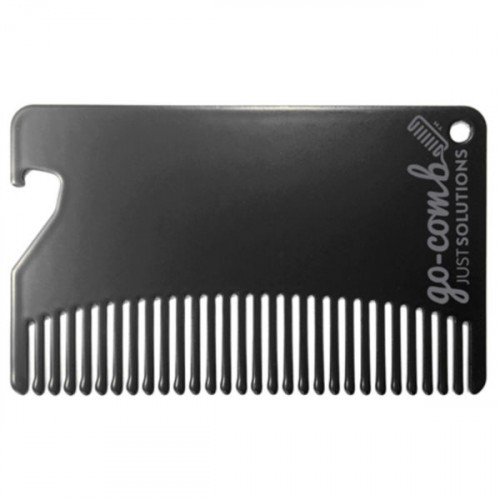 Essential Collection 2 in-1 Credit Card Sized Go-Comb in Black Essential Collection 2 in-1 Credit Card Sized Go-Comb in Black