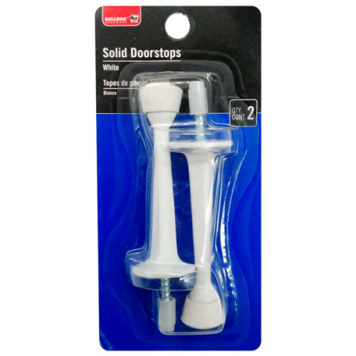 Bulldog 2 Piece Solid White Door Stops Bulldog 2 Piece Solid White Door Stops