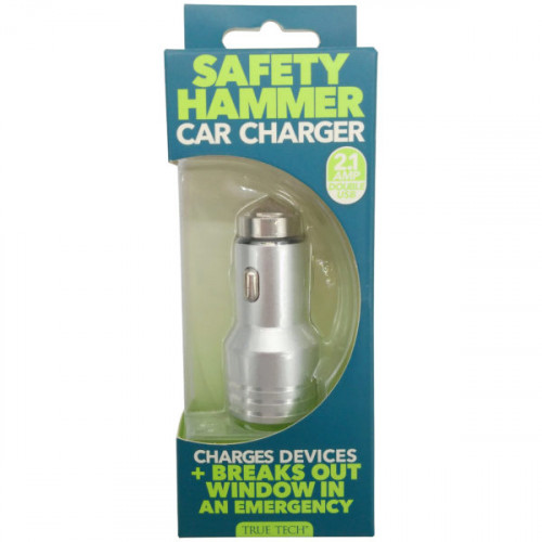 2.1 Amp Dual USB Car Chager with Emergency Window Break Out Tool 2.1 Amp Dual USB Car Chager with Emergency Window Break Out Tool