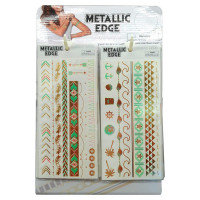 Shimmer Metallic Tattoo Pack in PDQ Display