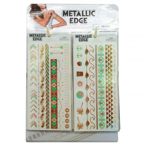 Shimmer Metallic Tattoo Pack in PDQ Display Shimmer Metallic Tattoo Pack in PDQ Display