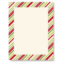 Colorful Stripes 25 Count Stationery Paper