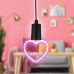 Battery-Operated Neon Heart Hanging Rope Light Battery-Operated Neon Heart Hanging Rope Light