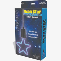 Battery-Operated Neon Star Hanging Rope Light