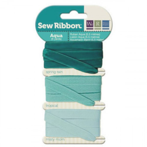 Sew Ribbon Aqua Ribbon Set Sew Ribbon Aqua Ribbon Set