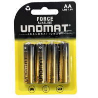 Unomat 4 Pack AA Alkaline Batteries