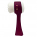 Elle Dual Sided Facial Brush Cleanser with Exfoliator in Raspberry Elle Dual Sided Facial Brush Cleanser with Exfoliator in Raspberry