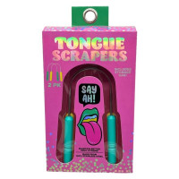 Sayah 2 Pack Turquoise Stainless Steel Tongue Scraper
