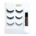 3 Pair False Eyelash Set with Brow Gel in Display 3 Pair False Eyelash Set with Brow Gel in Display
