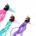 Afro Unicorn 3 Pack Faux Hair clips with Colored Extension Attached Afro Unicorn 3 Pack Faux Hair clips with Colored Extension Attached