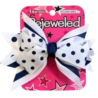 Bejeweled Polkadot Hair Bow