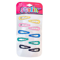 Stylin' Girls 10 piece Barretes in Assorted Colors