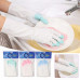 My Cleaning Time Anti Slip Fashion Cuff Reusable Rubber Cleaning Gloves in Assorted Colors