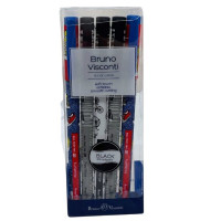 Bruno Visconti 5 Pack 0.5mm Ballpoint Pens in Bicycles & Sneakers Designs