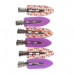 6 Pack Happy Mushroom Crease-Free Hair Clips 6 Pack Happy Mushroom Crease-Free Hair Clips