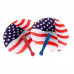 4 Pack USA Patriotic Hand Fans 4 Pack USA Patriotic Hand Fans