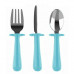 Grabease 3 Piece Toddler Utensils in Teal Grabease 3 Piece Toddler Utensils in Teal