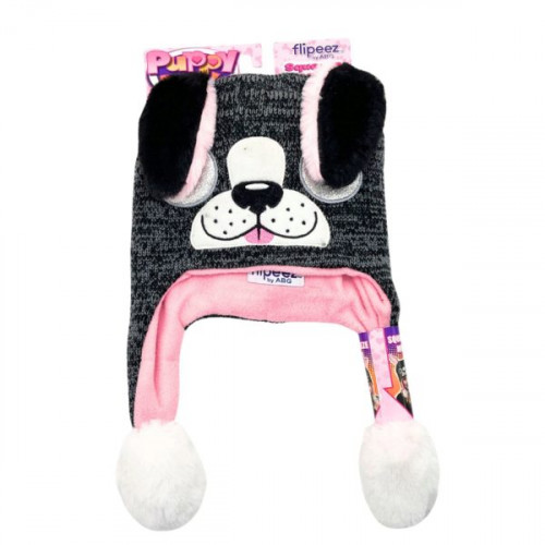 Flipeez Puppy Beanie with Moving Ears and Bonus Gloves Flipeez Puppy Beanie with Moving Ears and Bonus Gloves