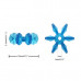 200 Count 18mm Snowflake Bead Mix 200 Count 18mm Snowflake Bead Mix