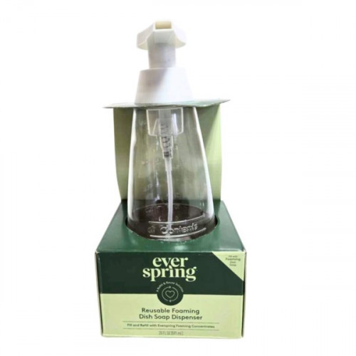 Ever Spring 20 Oz Glass Foaming Dish Soap Dispenser Ever Spring 20 Oz Glass Foaming Dish Soap Dispenser