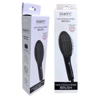 Purify Electric Hair Straightener Brush with Digital Temperature Display