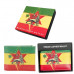 Faux Leather Bifold Wallet in Rasta Lion Design Faux Leather Bifold Wallet in Rasta Lion Design
