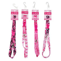 Pink Lanyard with Detachable Buckle in Assorted Pink BCA Designs