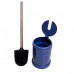 Baththeory Toilet Bowl Brush With Self Closing Lid in Blue Baththeory Toilet Bowl Brush With Self Closing Lid in Blue
