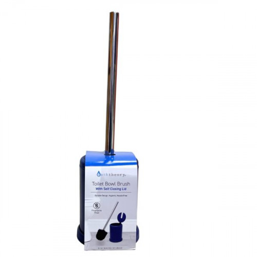 Baththeory Toilet Bowl Brush With Self Closing Lid in Blue Baththeory Toilet Bowl Brush With Self Closing Lid in Blue
