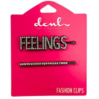 DCNL 2 Count Silver Feelings Fashion Clips