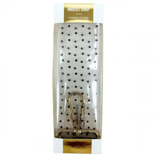 Tartan & Twine Clear Polka Dot Wristlet Strap Tartan & Twine Clear Polka Dot Wristlet Strap