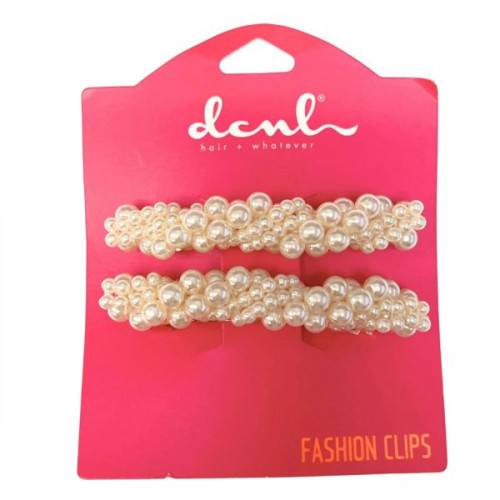 DCNL 2 Count Pearl Barrettes DCNL 2 Count Pearl Barrettes