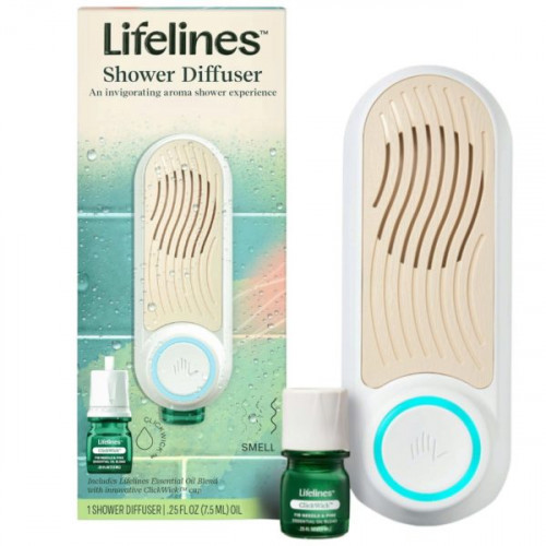 Lifelines Shower Diffuser with Essential Oil Blend Included