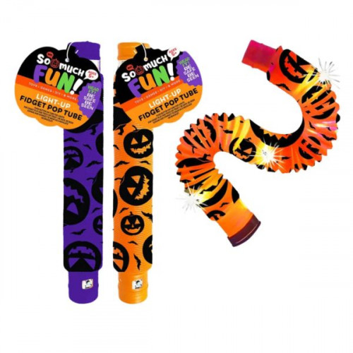 Halloween Light-Up Pop Tube in Assorted Colors Halloween Light-Up Pop Tube in Assorted Colors