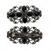 Revlon Metal Hair Barrette with Black Rhinestones Revlon Metal Hair Barrette with Black Rhinestones