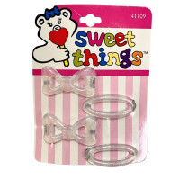 Sweet Things 4 Piece Jean Wire Barrettes