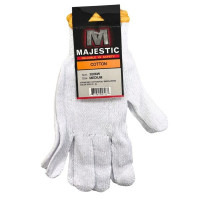 Majestic Glove Seamless Knitted Cotton Gloves in Large