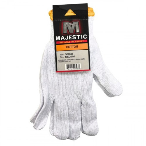 Majestic Glove Seamless Knitted Cotton Gloves in Large Majestic Glove Seamless Knitted Cotton Gloves in Large