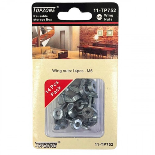 Topzone 14 Piece Set Wing Nuts Topzone 14 Piece Set Wing Nuts