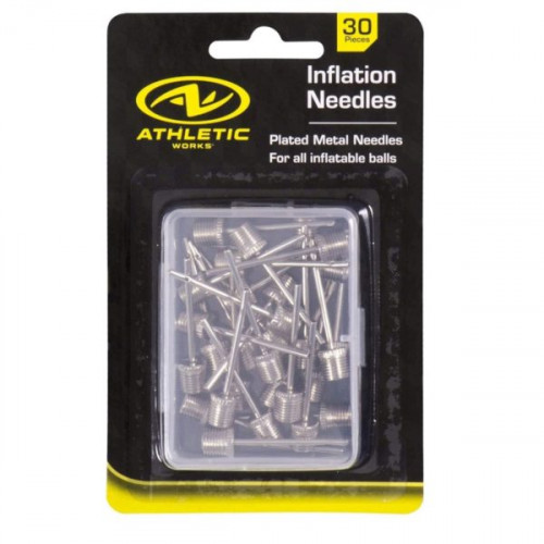 Athletic 30 Pack Inflation Pump Needles with Plastic Case Athletic 30 Pack Inflation Pump Needles with Plastic Case