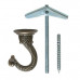 Jumbo Antique Brass Swag Hook Set Jumbo Antique Brass Swag Hook Set