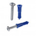 Hillman 20 Piece 15lb Plastic Anchors with Screws Set Hillman 20 Piece 15lb Plastic Anchors with Screws Set