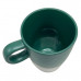 12oz Matte Green Ceramic Mug with Stainless Steel 12oz Matte Green Ceramic Mug with Stainless Steel