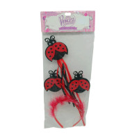 2 Piece Lady Bug Bopper Headband & Wand Set