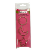 Adama 3 Pack Soulmates Gold Ponytail Clips