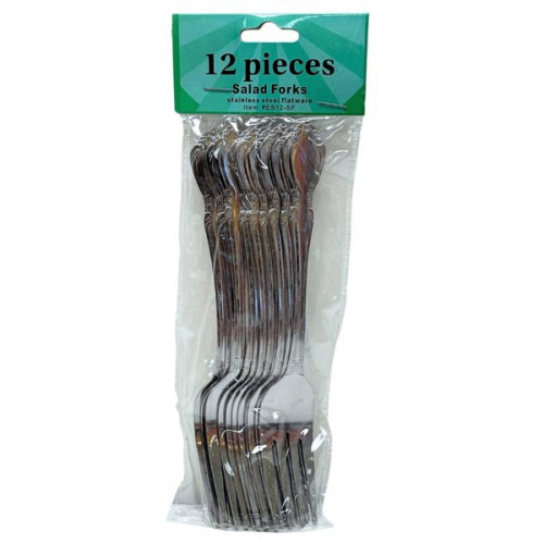 12 Pack Stainless Steel Salad Fork Set