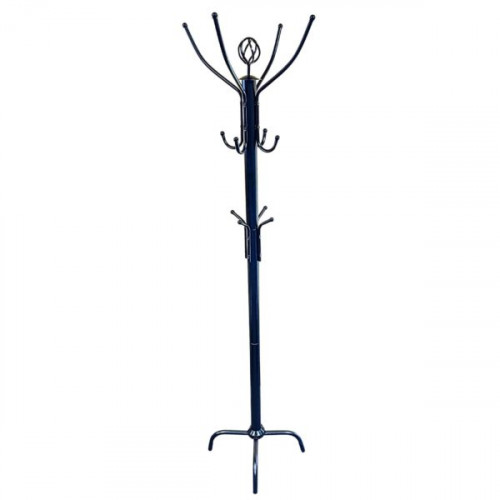 6ft 12 Hook Black Freestanding Metal Coat Rack 6ft 12 Hook Black Freestanding Metal Coat Rack